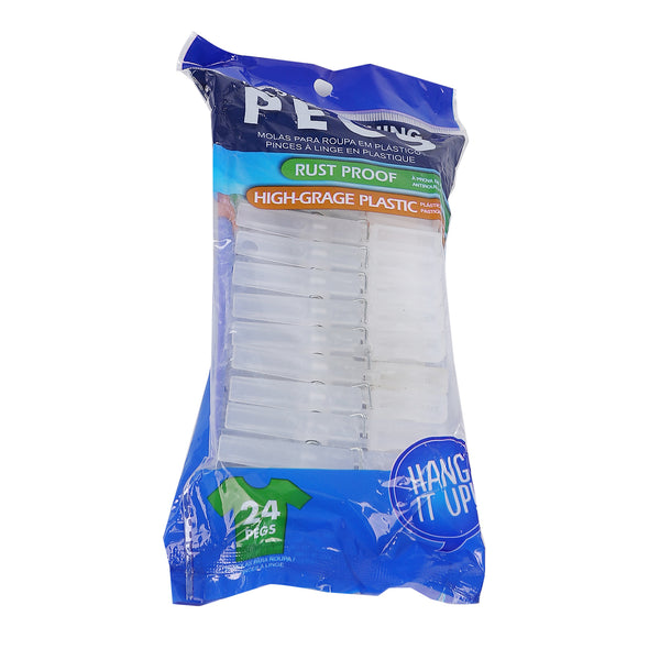 طقم مشابك ابيض 24 قطعة PEGS موديل 792655