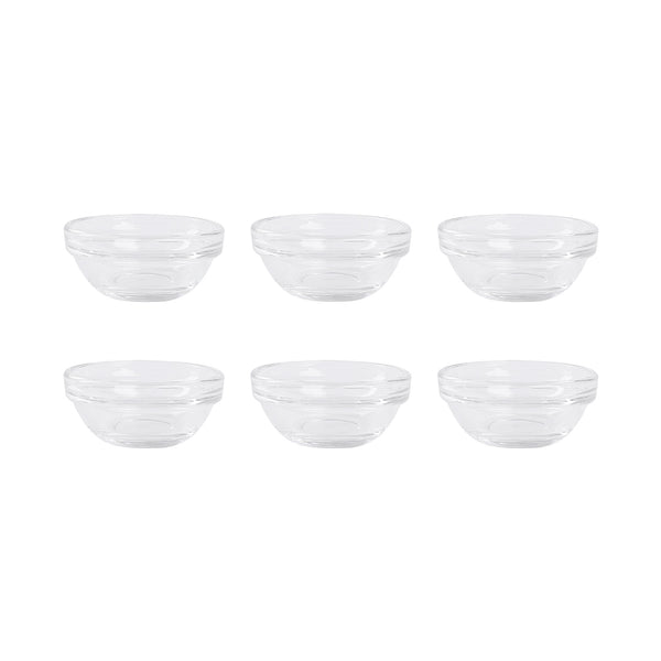 بولة صوص زجاج مستديرة 6 قطعة موديل 17319