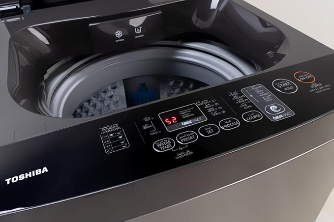 غسالة ملابس توشيبا فوق اوتوماتيك سيلفر 13 كيلو موديل AW-DK1300KUPEG 