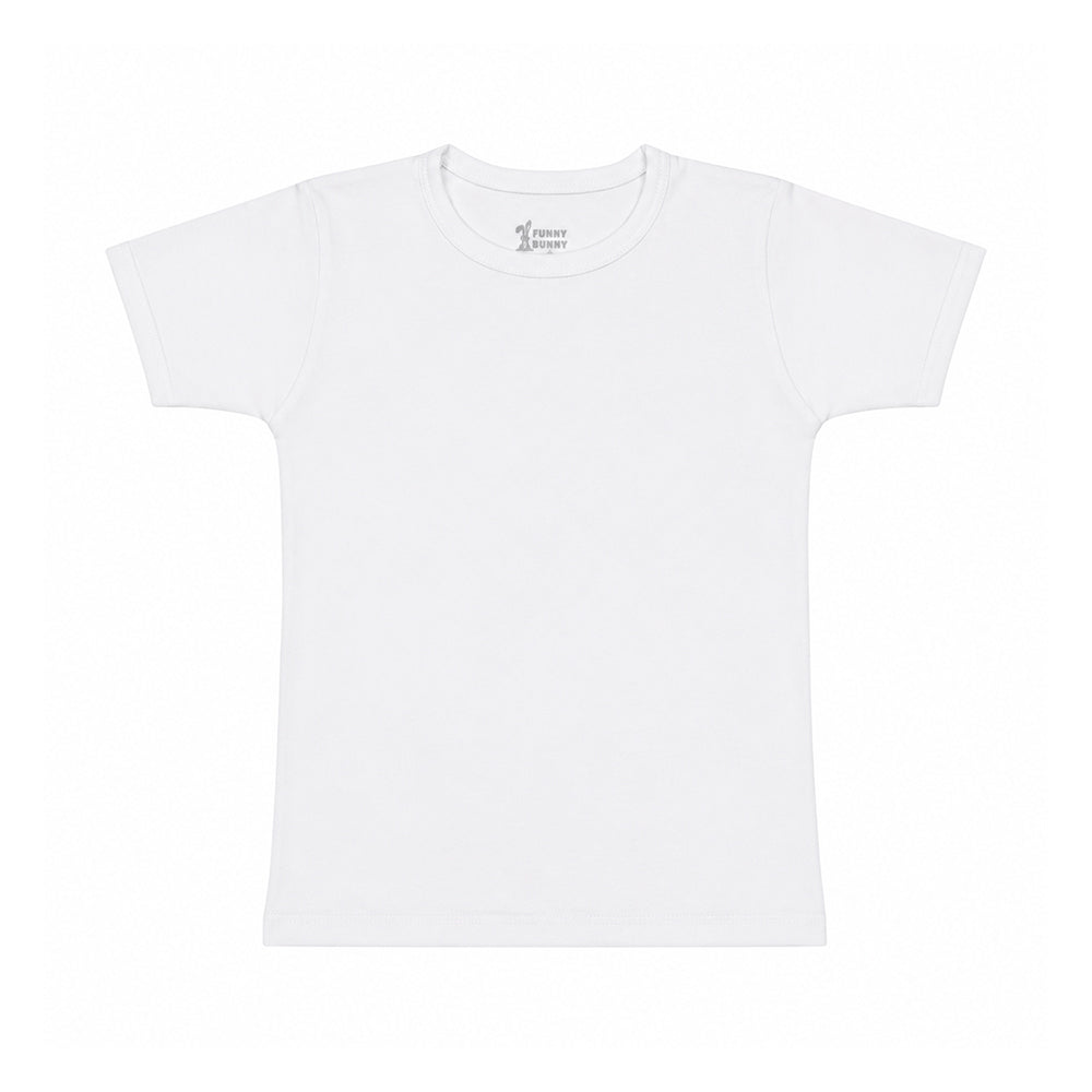 Girls' half-sleeved interlock T-shirt 182 - Funny Bunny