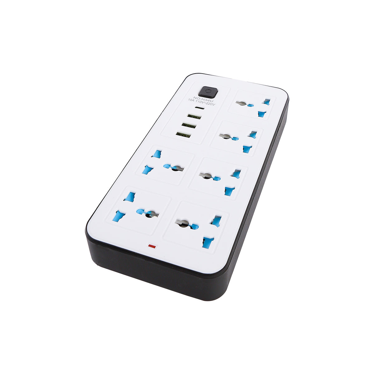 مشترك كهربائي المغربي 9 عين + USB موديل 634U 