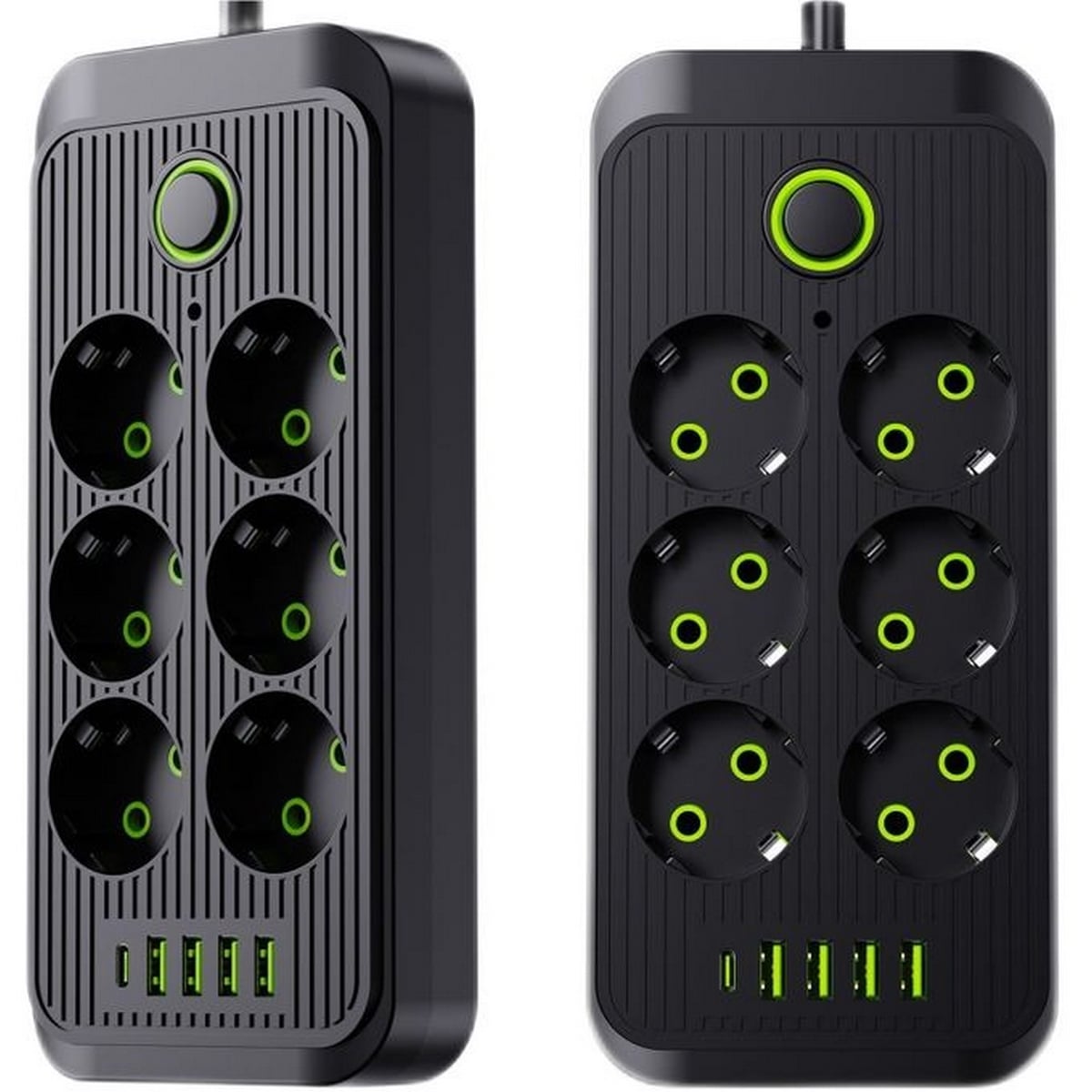 مشترك كهربائي المغربي 6 عين 4 USB موديل 606U 