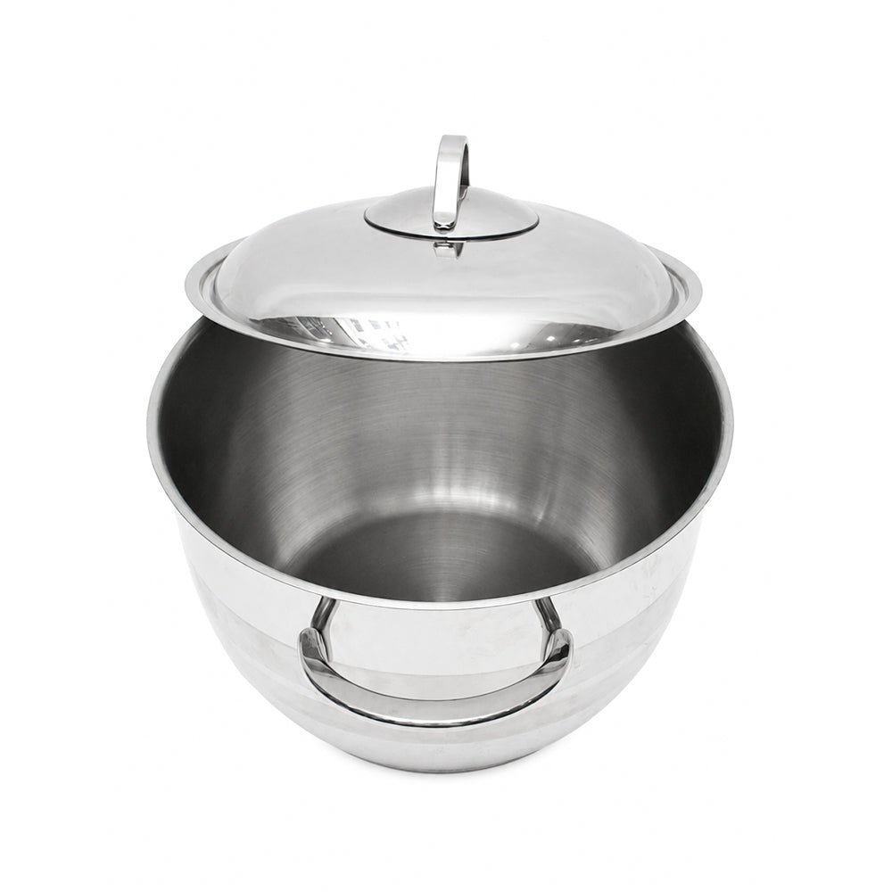 Practical stainless steel pot with stainless steel handle, pyramids, size 22