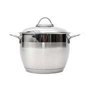 Practical stainless steel pot with stainless steel handle, pyramids, size 22