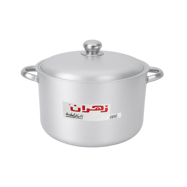 Zahran aluminum pot with stainless steel handle, size 28