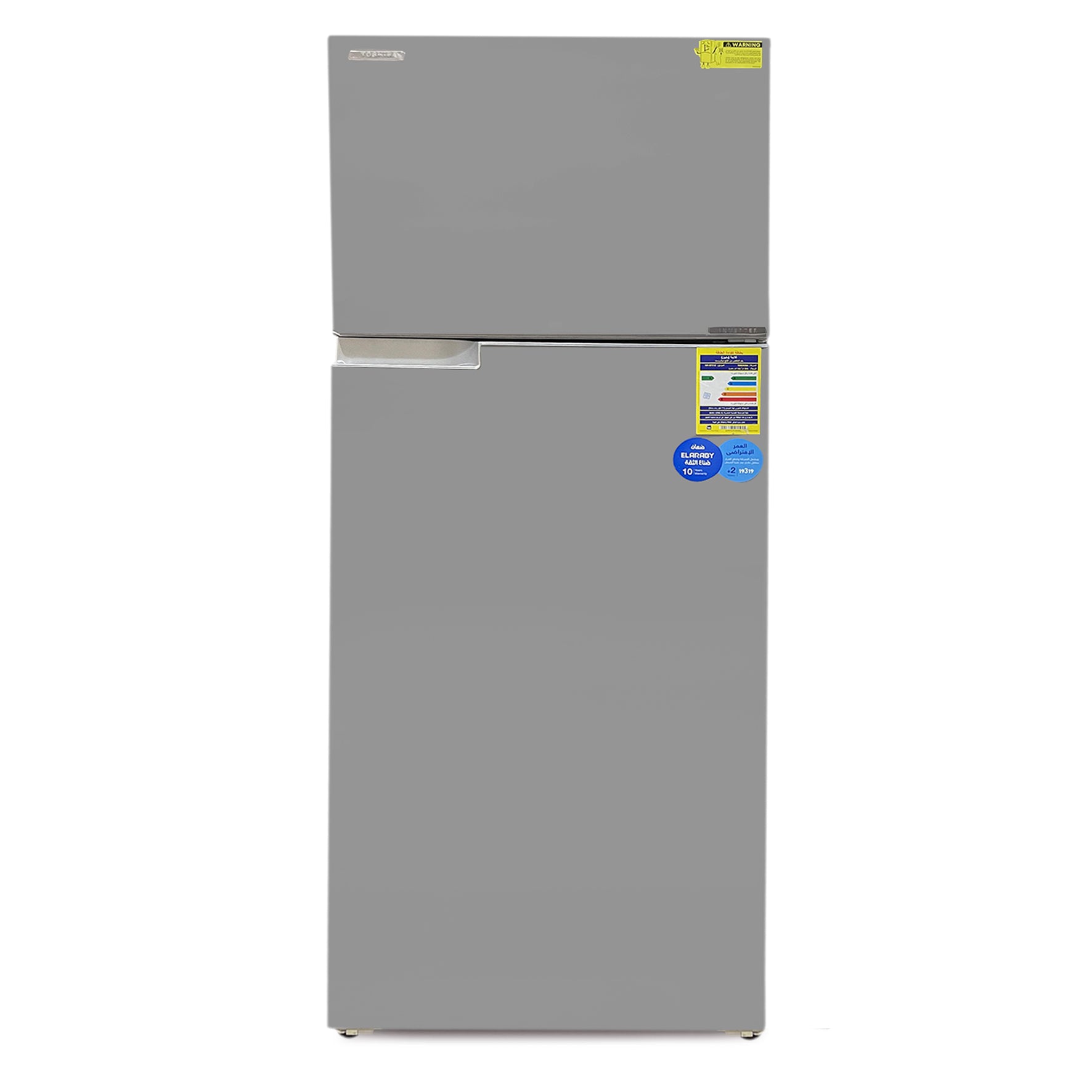 ثلاجة انفرتر نوفروست 395 لتر 2 باب سيلفر GR-EF51Z-FS - توشيبا 