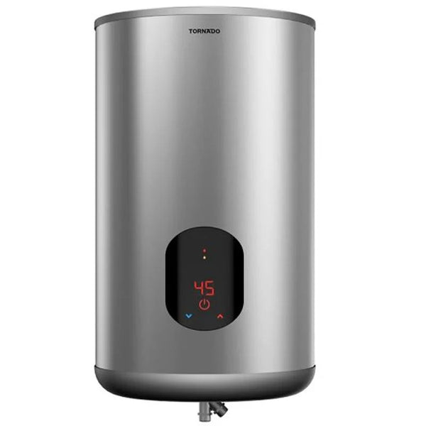 سخان كهربائي تورنيدو 65 لتر ديجيتال سيلفر موديل EWH-S65CSE-S