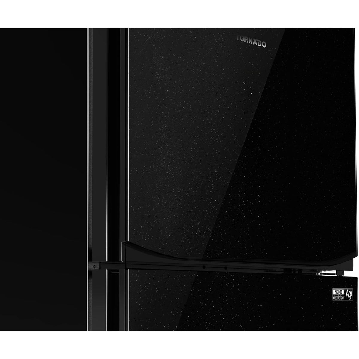 ثلاجة تورنيدو انفرتر 2 باب 396 لتر اسود موديل RF-480TV-BK 