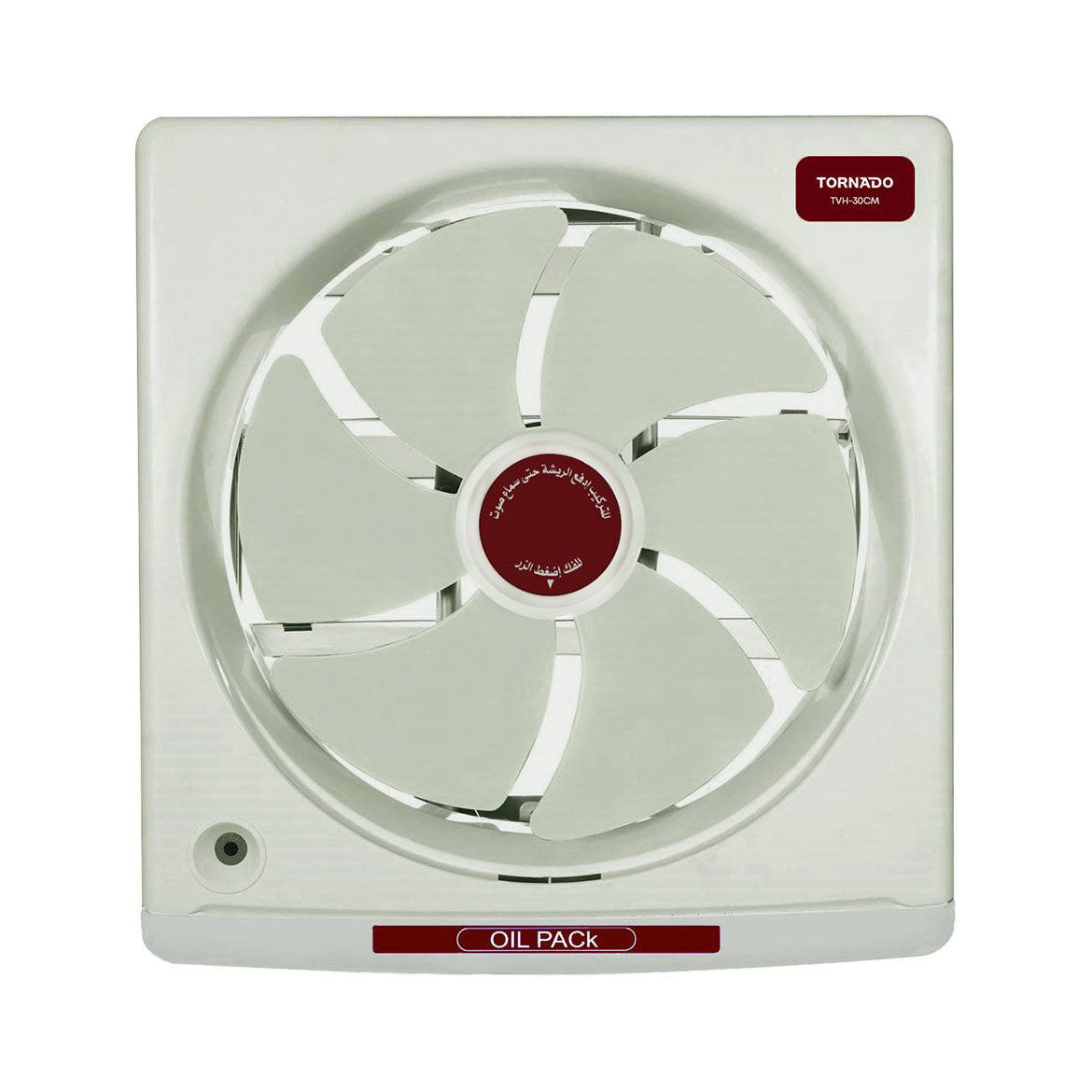شفاط تورنيدو 30 سم كريمي معدن موديل TVH-30CM 