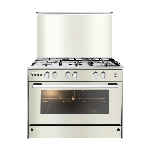 بوتاجاز يونيون اير ماكس 13 ستانلس 90*60 سم 5 شعلة مروحة تايمر ديجيتال موديل C69SS-GC-447-FD-SO-M13-2W-AL 