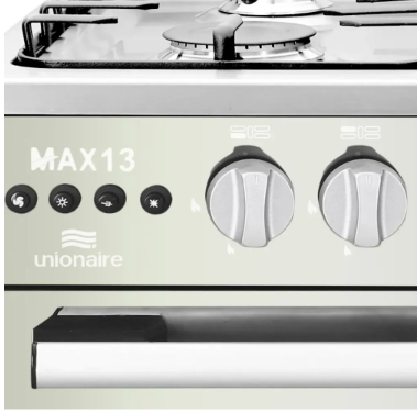 بوتاجاز يونيون اير ماكس 13 ستانلس 90*60 سم 5 شعلة مروحة تايمر ديجيتال موديل C69SS-GC-447-FD-SO-M13-2W-AL 
