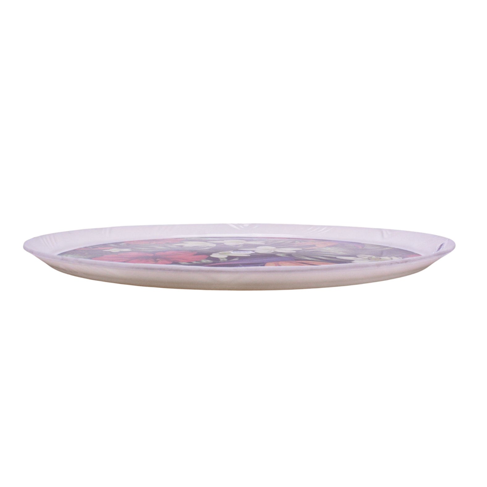Super patterned round tray