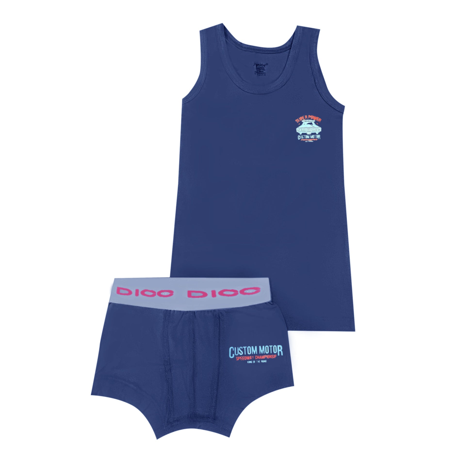 طقم حمالة وبوكسر اولادي مطبوع   DKB4004s/s 