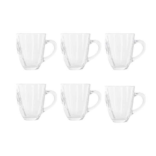 طقم مج زجاج CITY GLASS ابل 190 مللي 6 قطعة