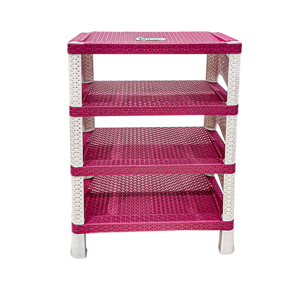 Khorshid multi-colored plastic shoe rack, 3 floors