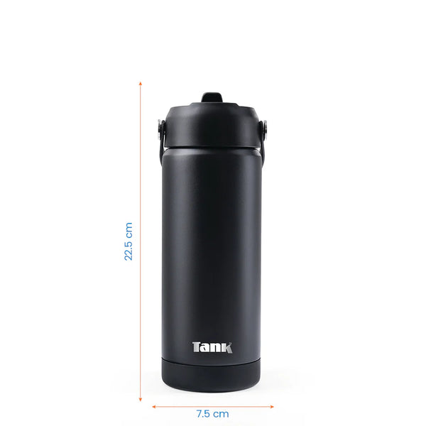 زجاجة مياة تانك ستانلس بارد 550 مللي اسود