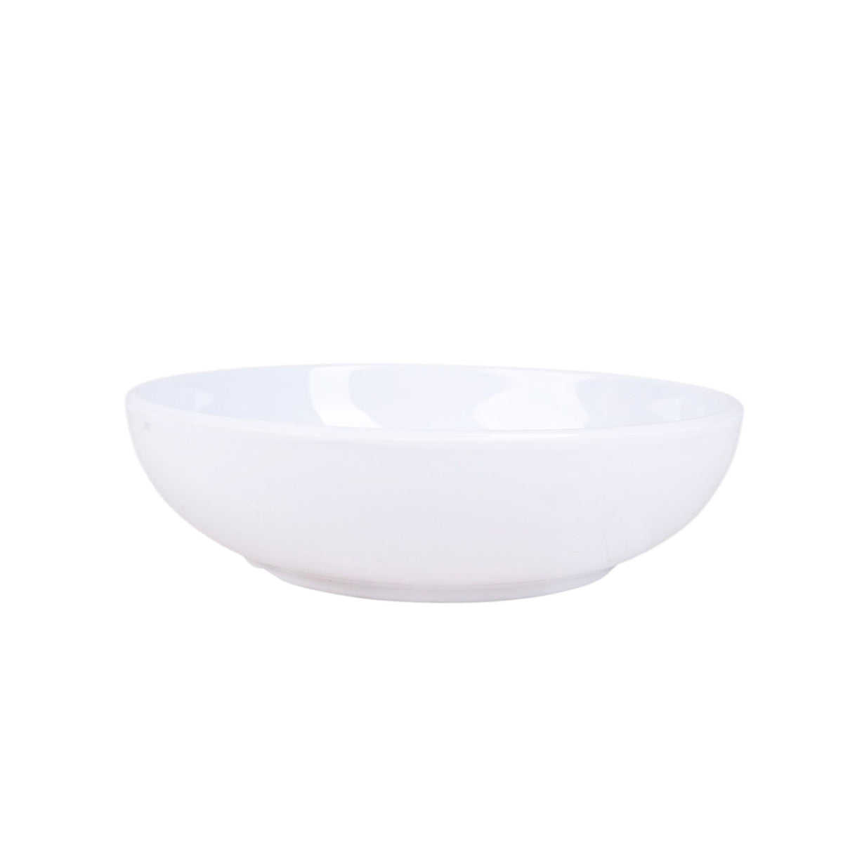 طبق فتة ميلامين مستدير كوب ابيض مقاس 19