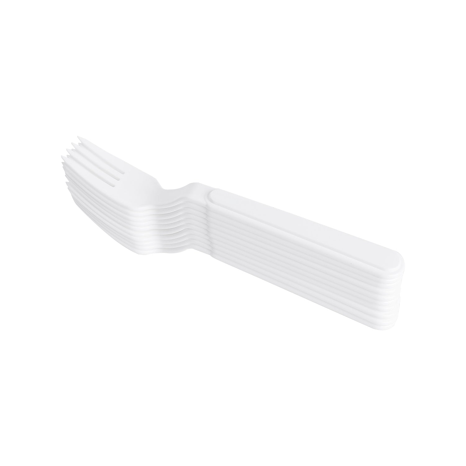طقم شوكة بلاستيك 10 قطعة الوان موديل 44 