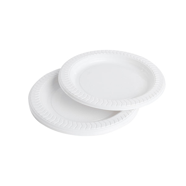 طقم طبق مناسبات بلاستيك 10 قطعة الوان صغير موديل 52