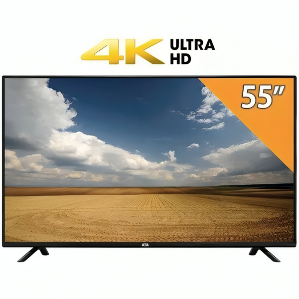 شاشة 55 بوصة اسود ATA 55UOS 4K - عطا