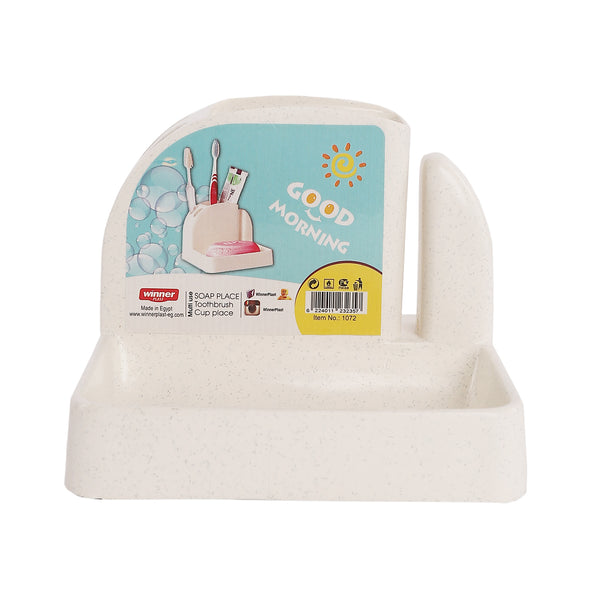 Soap dispenser and toothbrush holder 1072