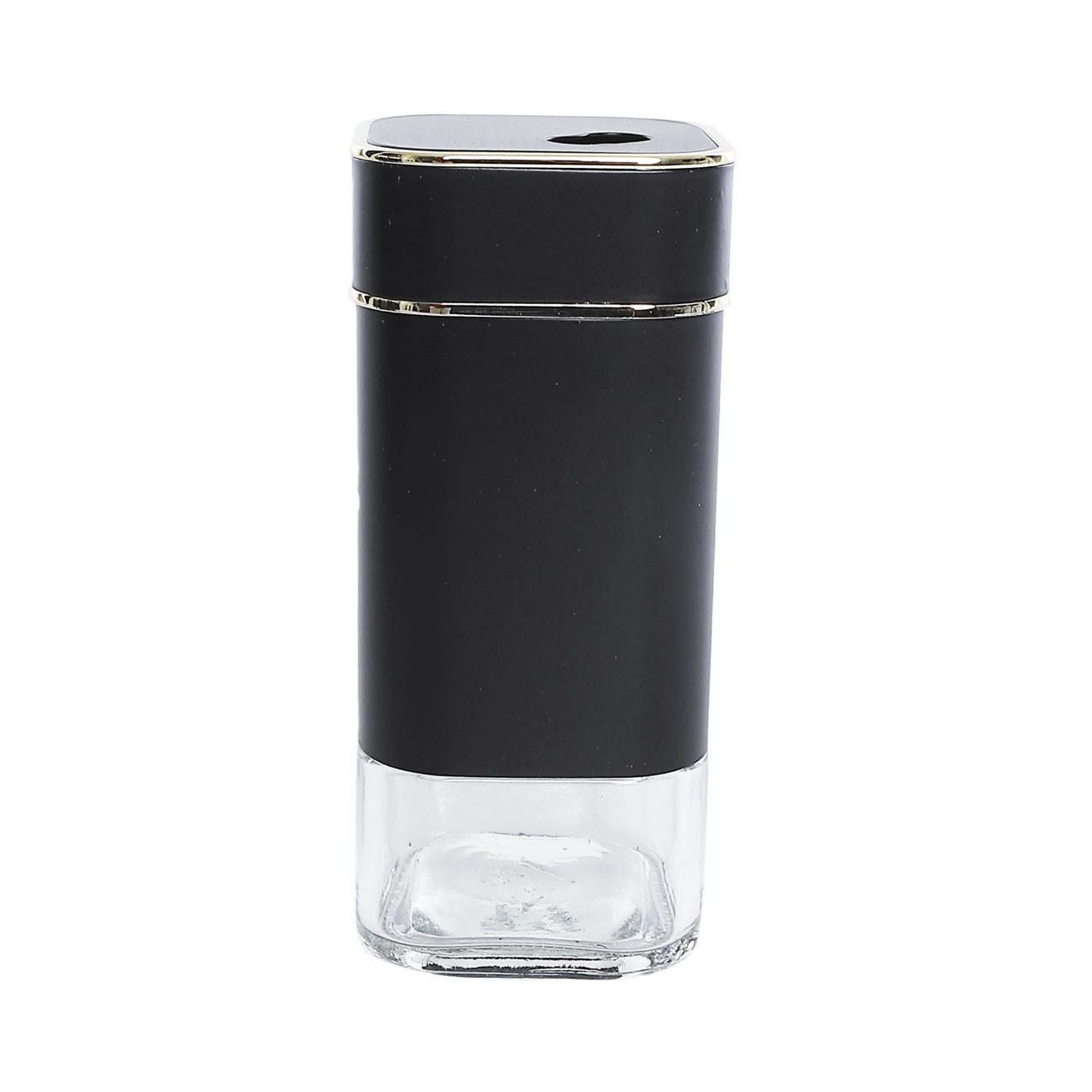توابل زجاج ستانلس مربعة اسود 12 قطعه موديل T1026HJ 