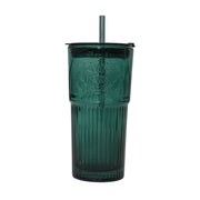 Glass mug with straw, model 14927