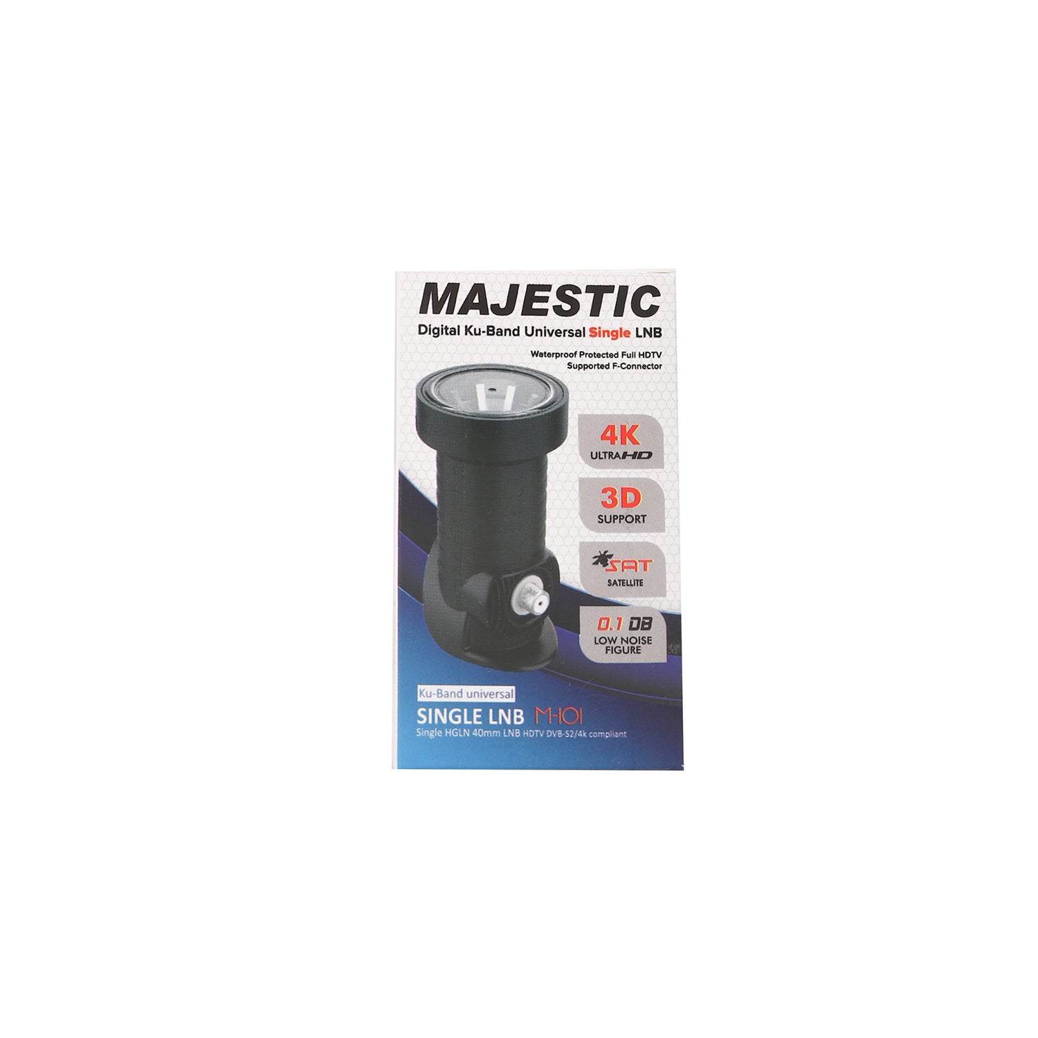 عدسة MAJESTIC طبق دش LNB بمخرج واحد 