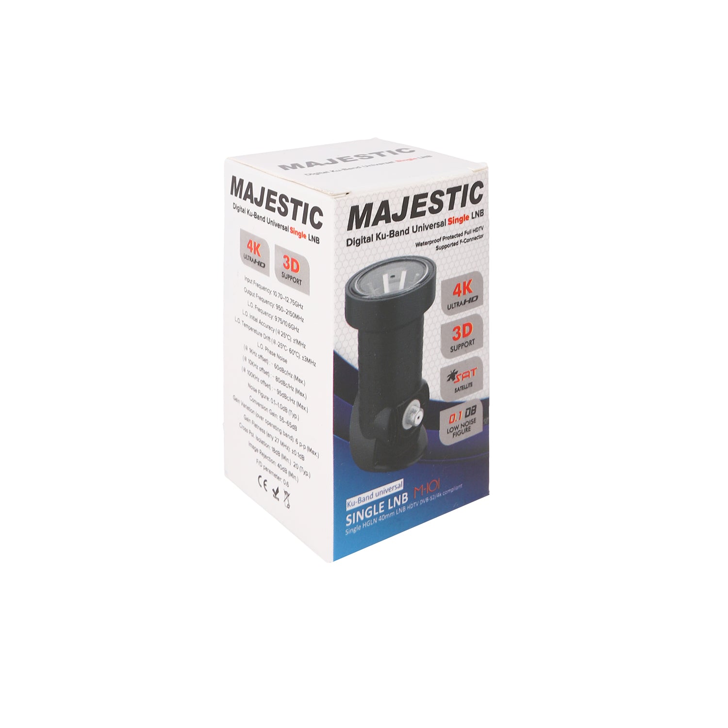 عدسة MAJESTIC طبق دش LNB بمخرج واحد 
