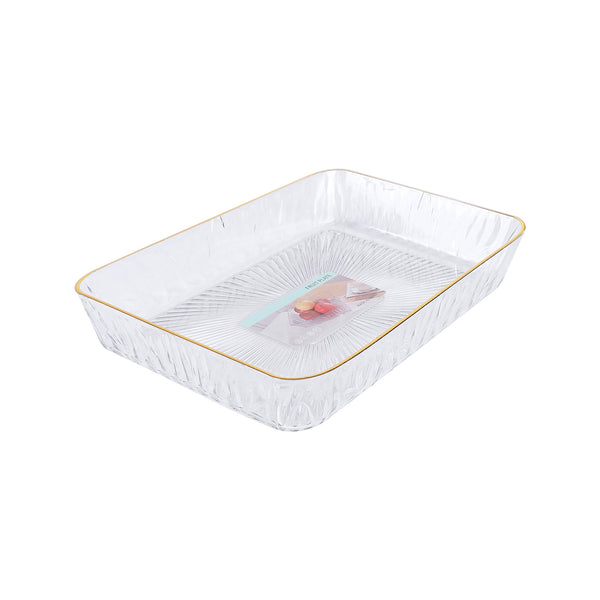 Small Rectangular Gold Frame Clear Organizer Model 15254