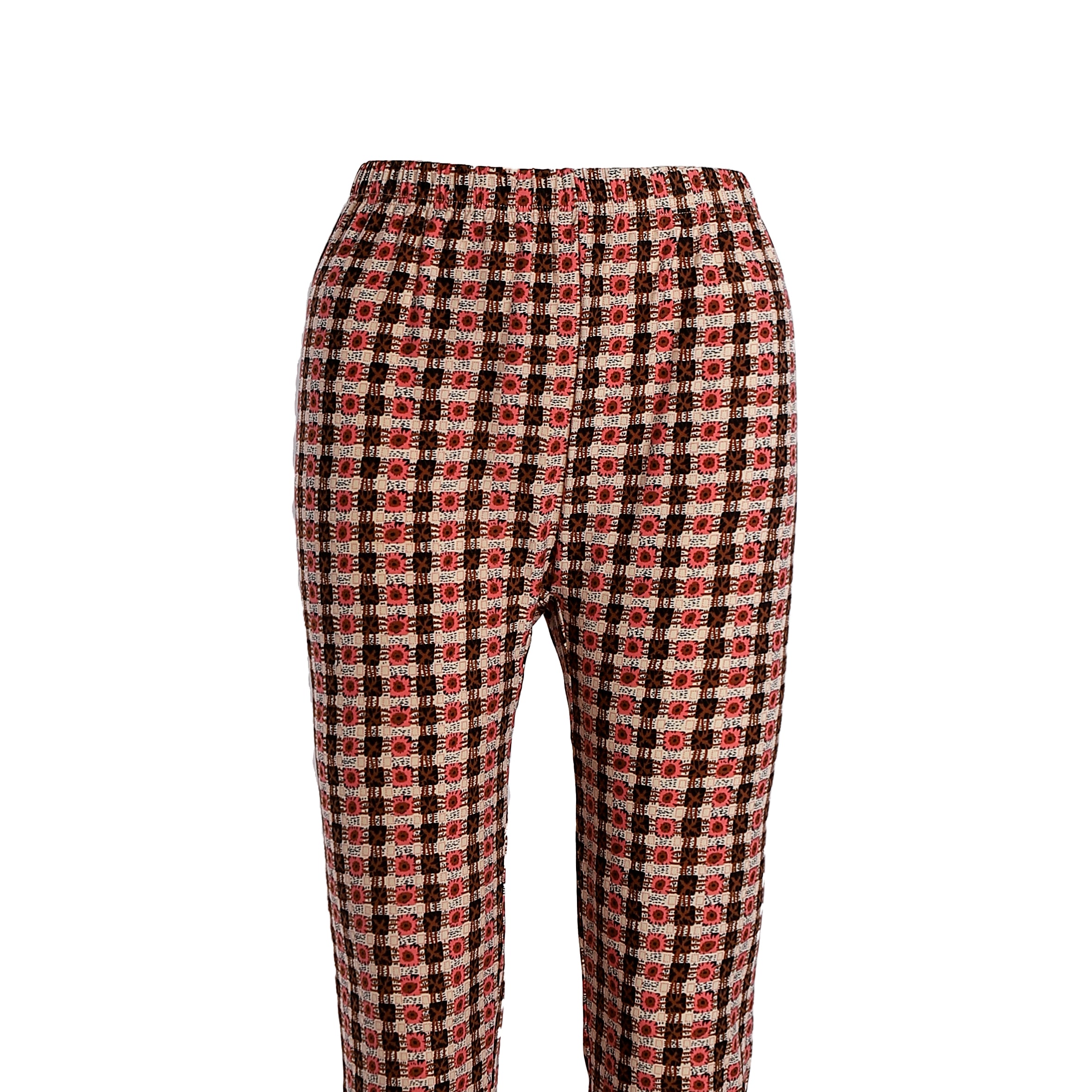 بنطلون حريمي فيزون صيفي مشجر ONE SIZE 