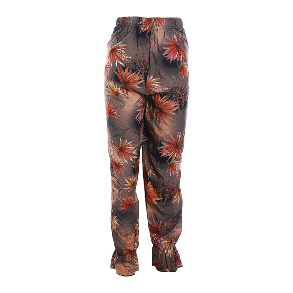 Women's summer viscose printed pants