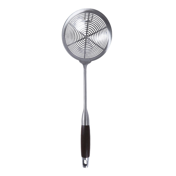 شيالة تحمير بطاطس ستانلس يد خشب مقاس 14 موديل 18221