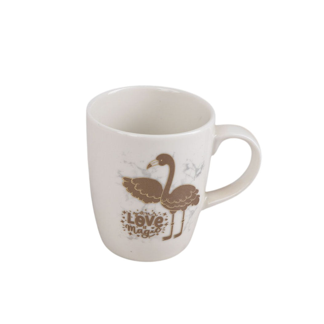 Chinese mug set, 6 pcs, holder above, model 1027