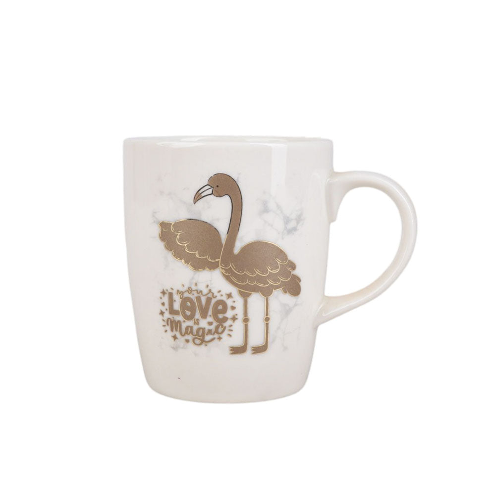 Chinese mug set, 6 pcs, holder above, model 1027