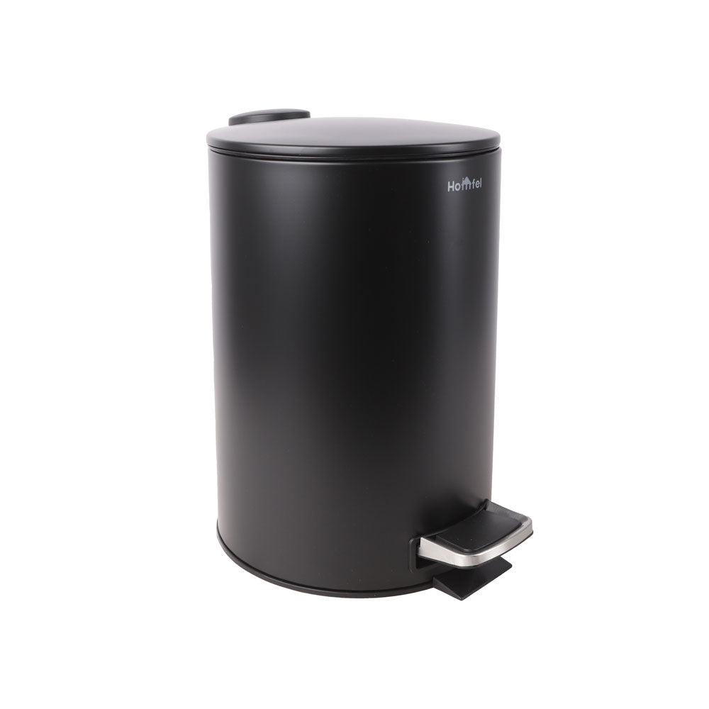 باسكت مهملات ستانلس HOMFEL بدواسة 12 لتر مستديرة موديل 004-100083