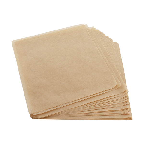 square brown baking parchment paper