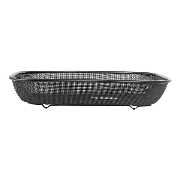 Large Rectangular Black Plated Stainless Steel Strainer