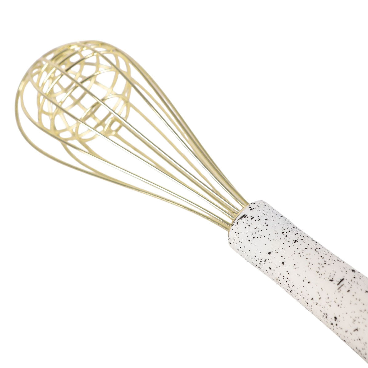 King Egg Beater Gold Spiral Heart 10 Inch 10838
