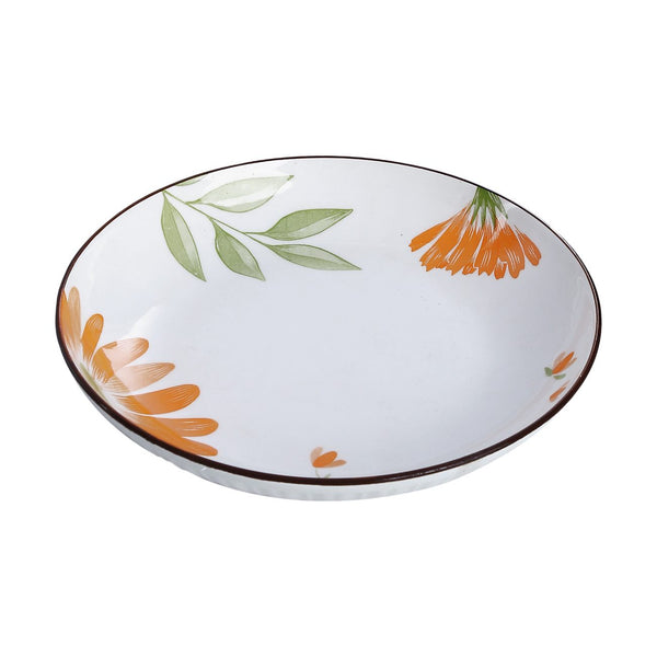 Deep, scalloped porcelain plate, model 1086