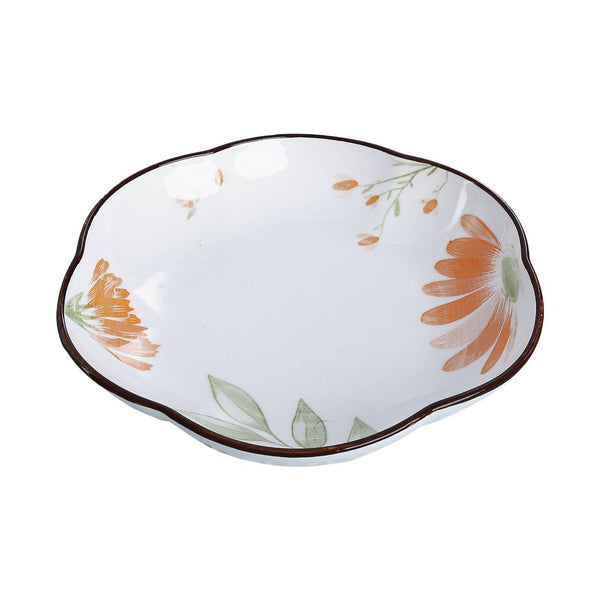 Hexagonal porcelain plate, model 1088