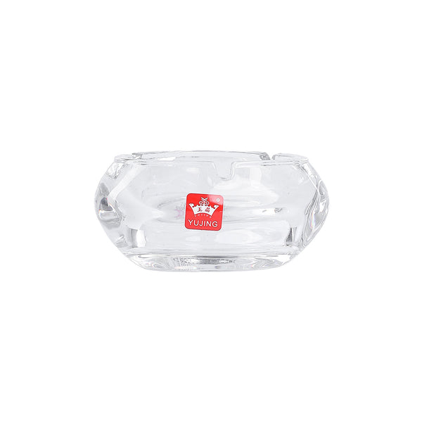 طفاية زجاج شفاف مثلثة مقاس 2 موديل 18657