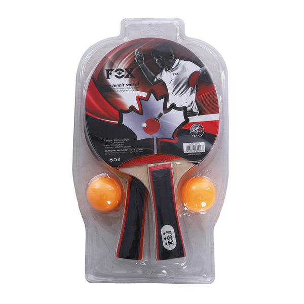 مضرب تنس طاولة من فوكس مع 2 كرة بينج