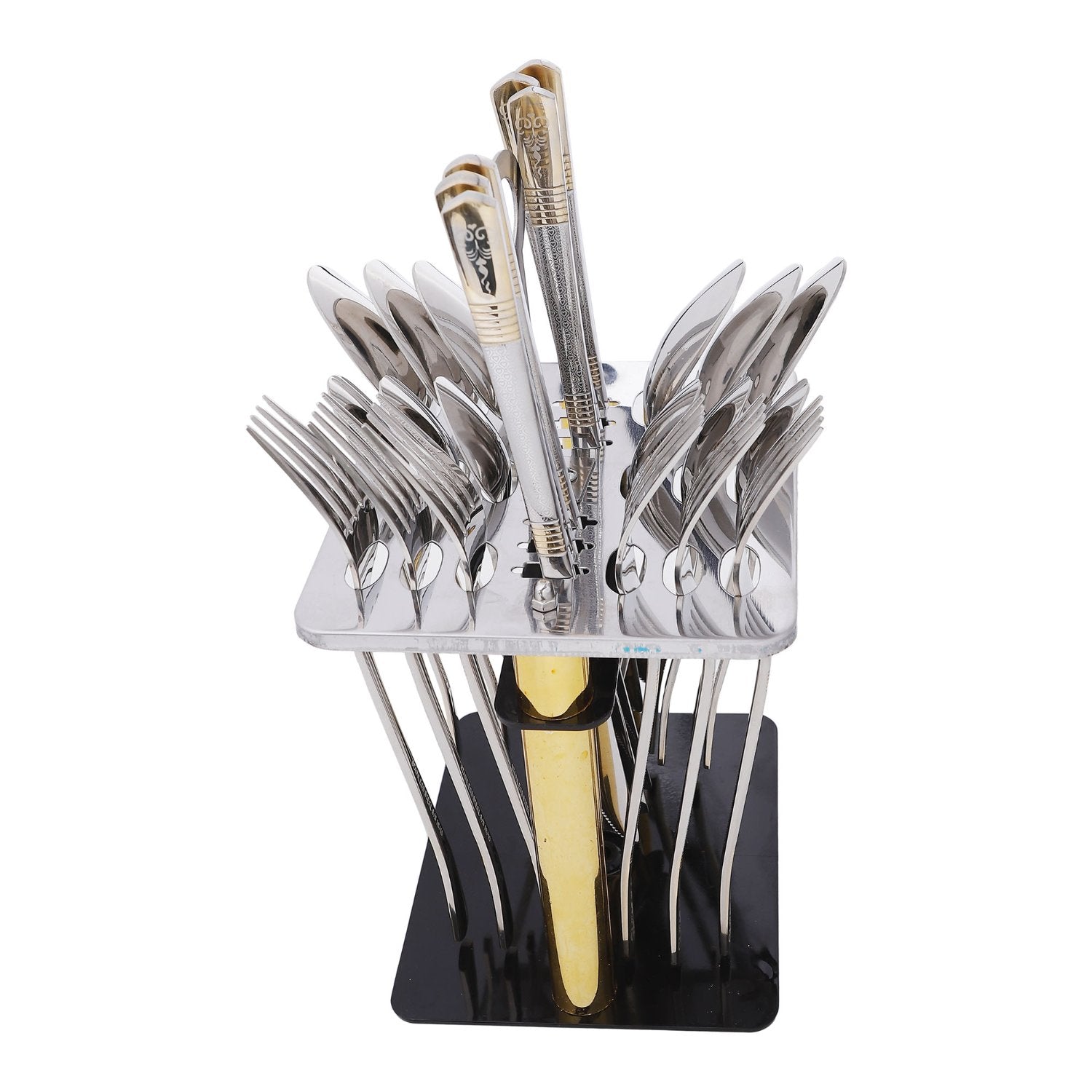 طقم ملاعق ستاند جولد بيد ليزر 24 قطعة CUTLERY SET موديل 13866 