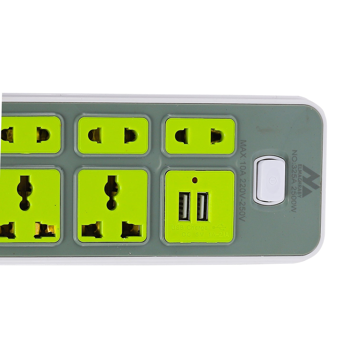 مشترك كهربائي المغربي 9 عين 2 متر USB وسط موديل 325A 
