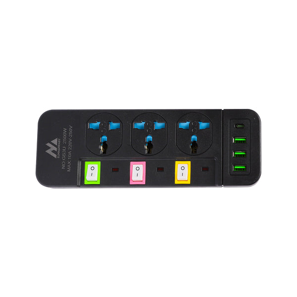 مشترك كهربائي المغربي 3 عين كارت فاكيوم USB موديل GS3