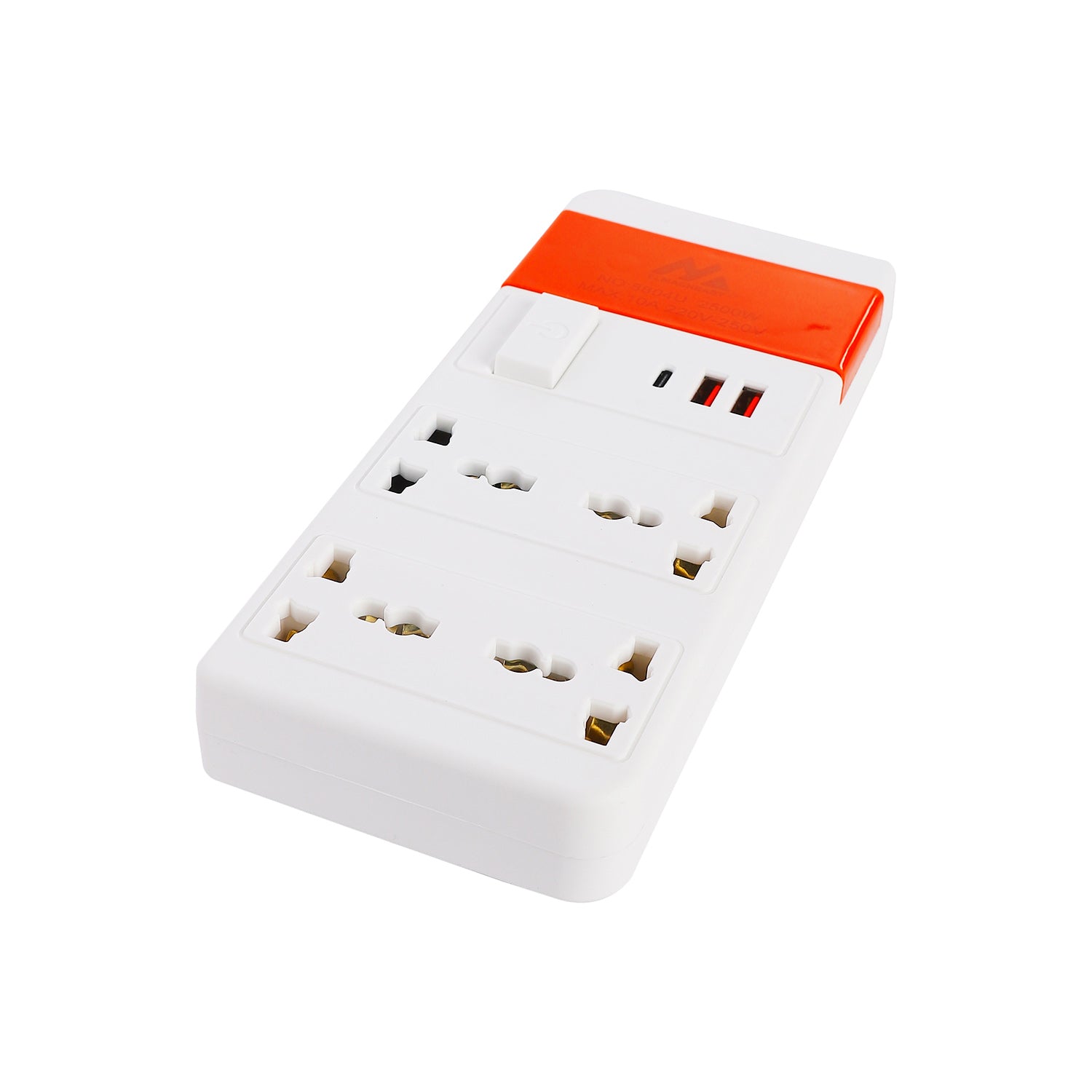 مشترك كهربائي المغربي 4 عين 2 متر USB موديل 8804U 