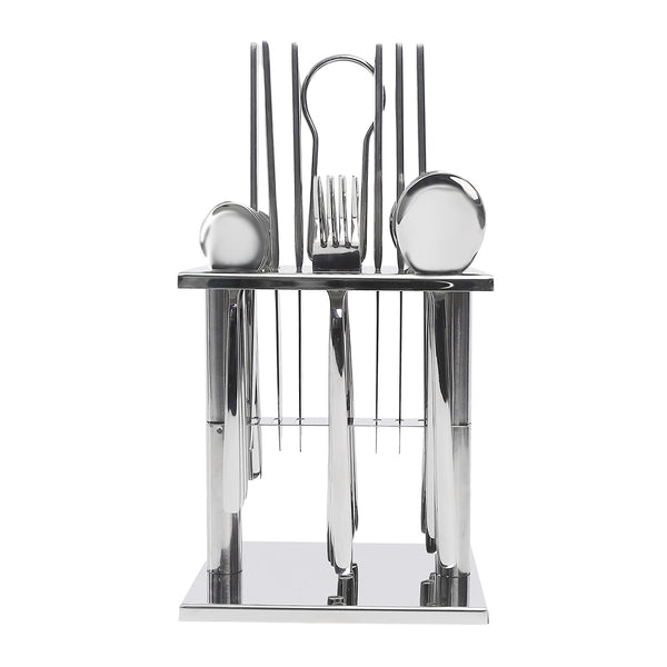 24-piece square handle stand spoon set, model 03455