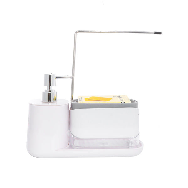 Soap + soap dispenser + towel stand