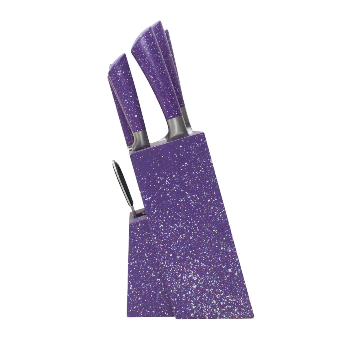 5-piece knife set on a stand